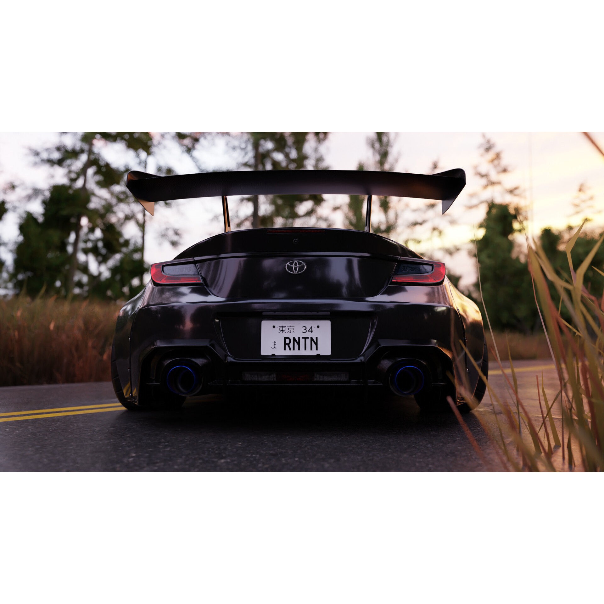 Toyota GR86 Adro Bodykit - Game-Ready 3D Model - View 12