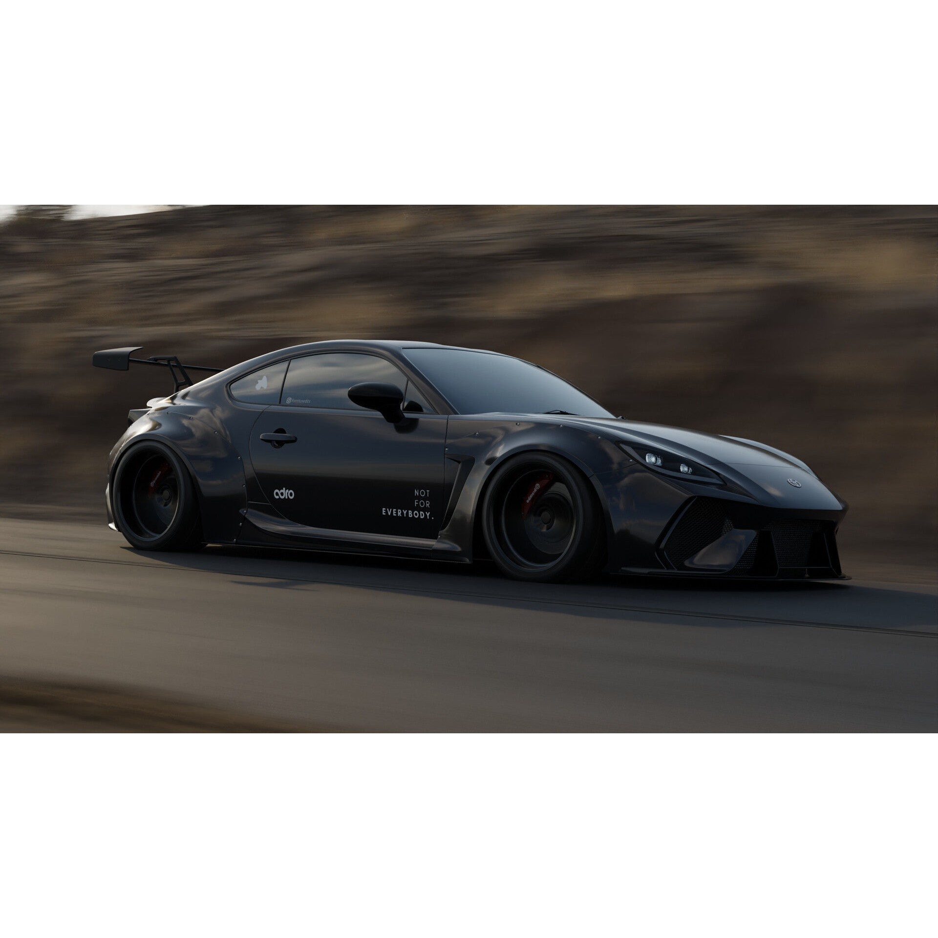 Toyota GR86 Adro Bodykit - Game-Ready 3D Model - View 3