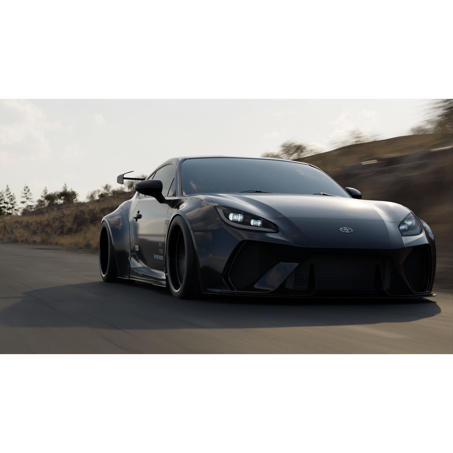 Toyota GR86 Adro Bodykit - Game-Ready 3D Model - View 4