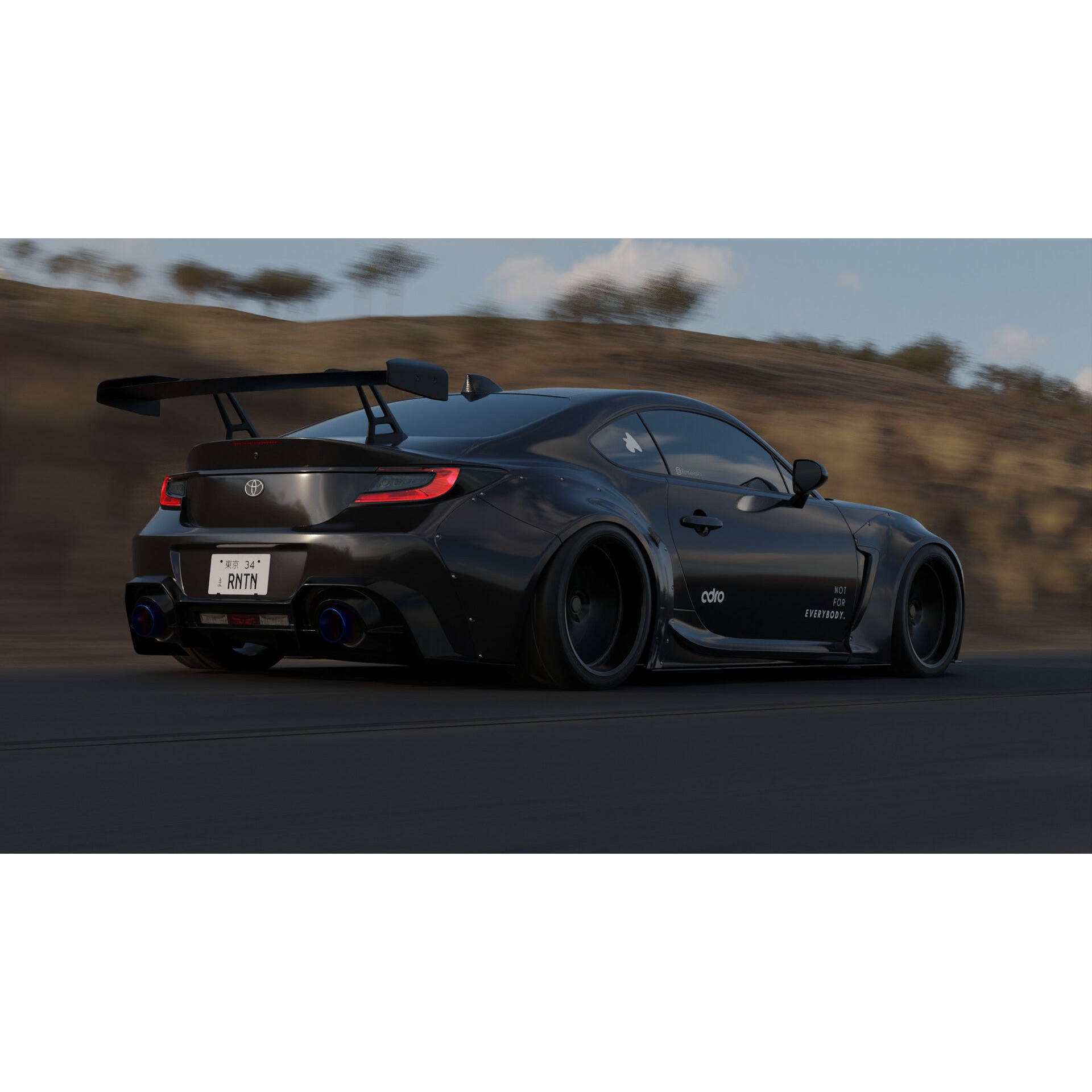 Toyota GR86 Adro Bodykit - Game-Ready 3D Model - View 8