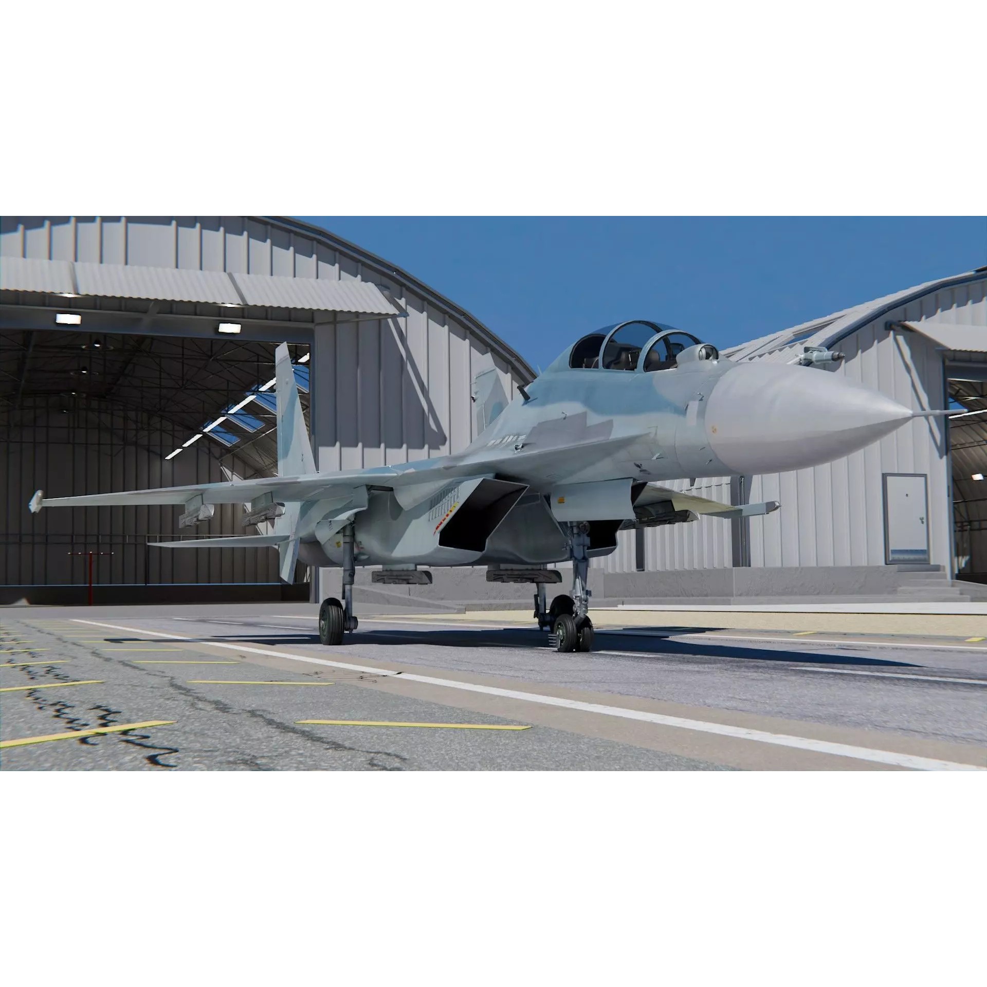 Sukhoi Su-30 - Game-Ready 3D Model - View 2