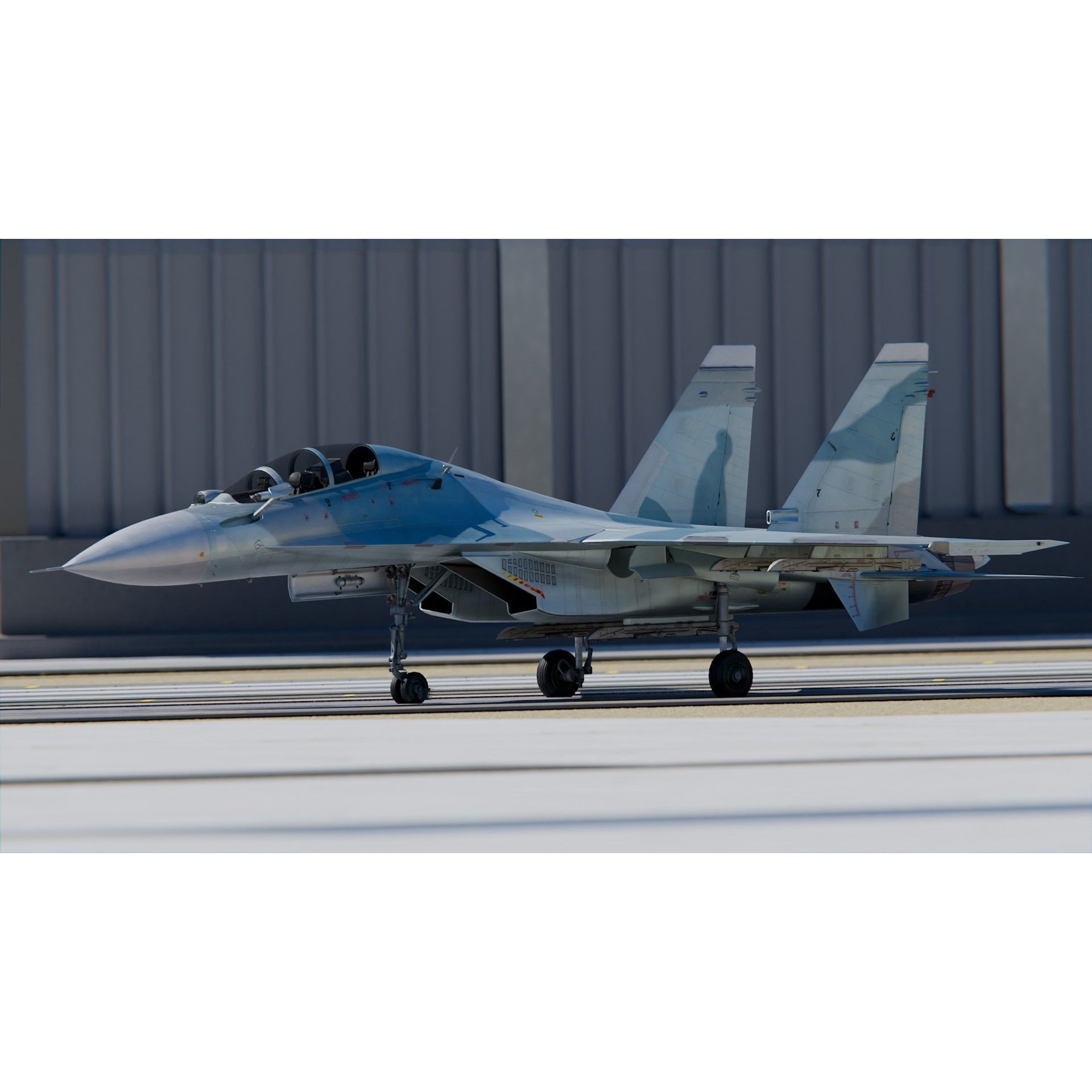 Sukhoi Su-30 - Game-Ready 3D Model - View 3