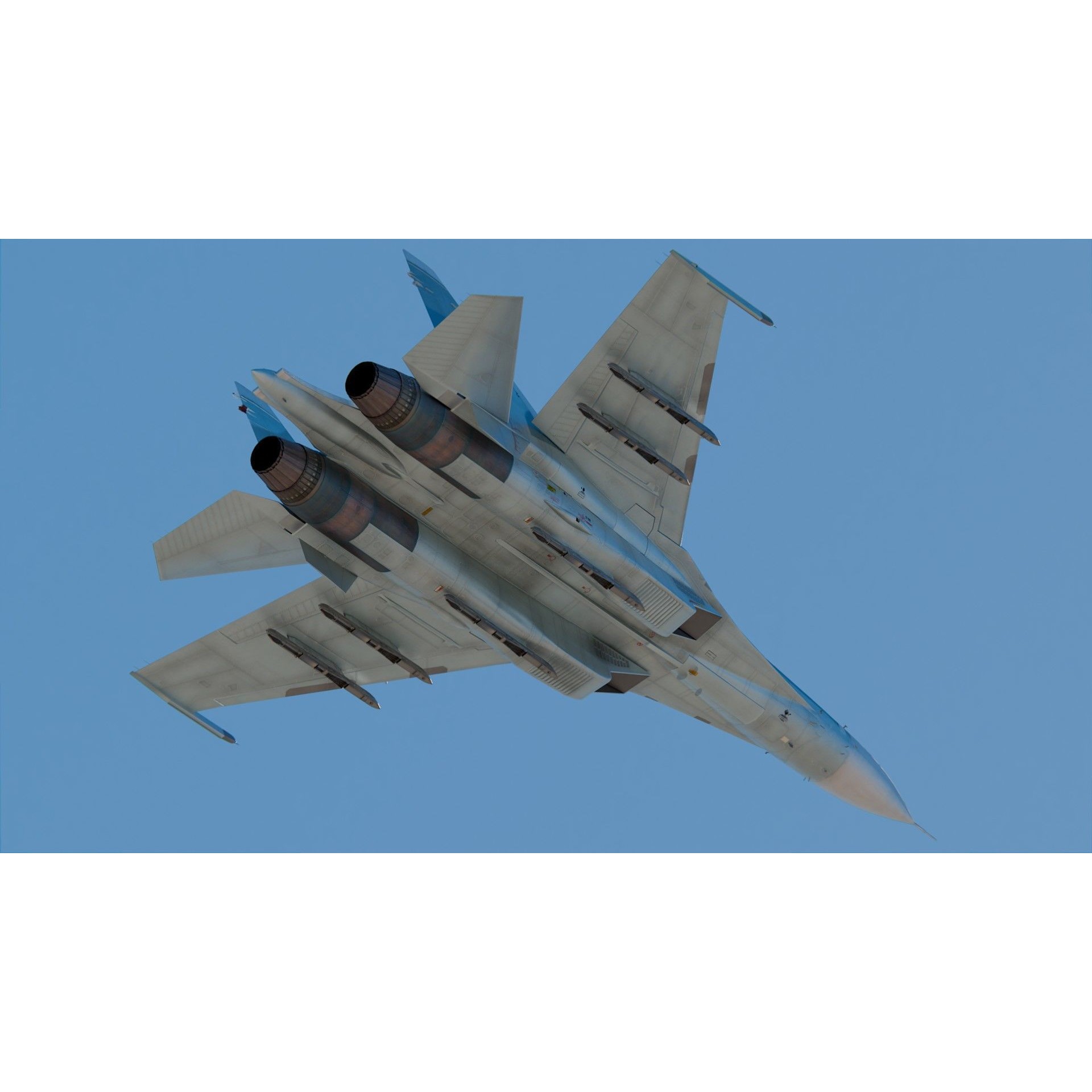 Sukhoi Su-30 - Game-Ready 3D Model - View 5