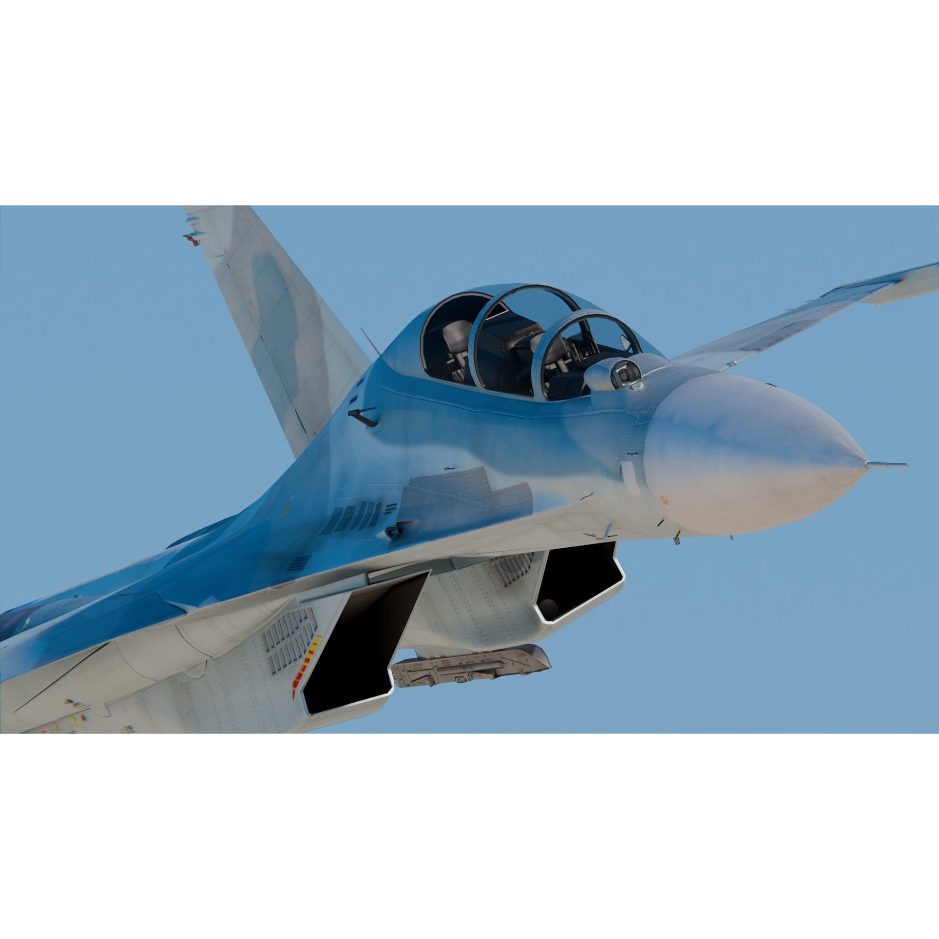 Sukhoi Su-30 - Game-Ready 3D Model - View 7