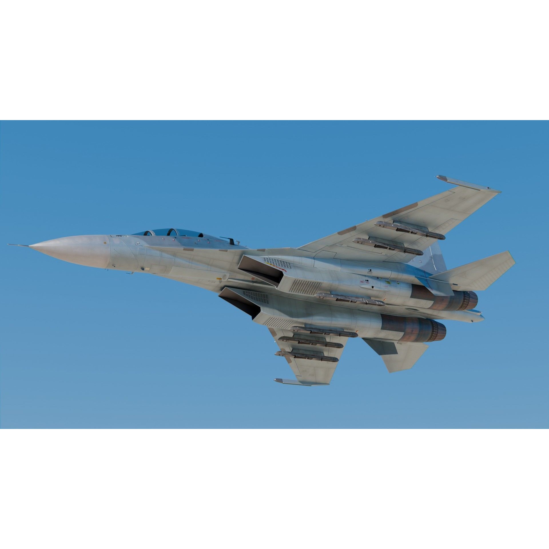 Sukhoi Su-30 - Game-Ready 3D Model - View 9