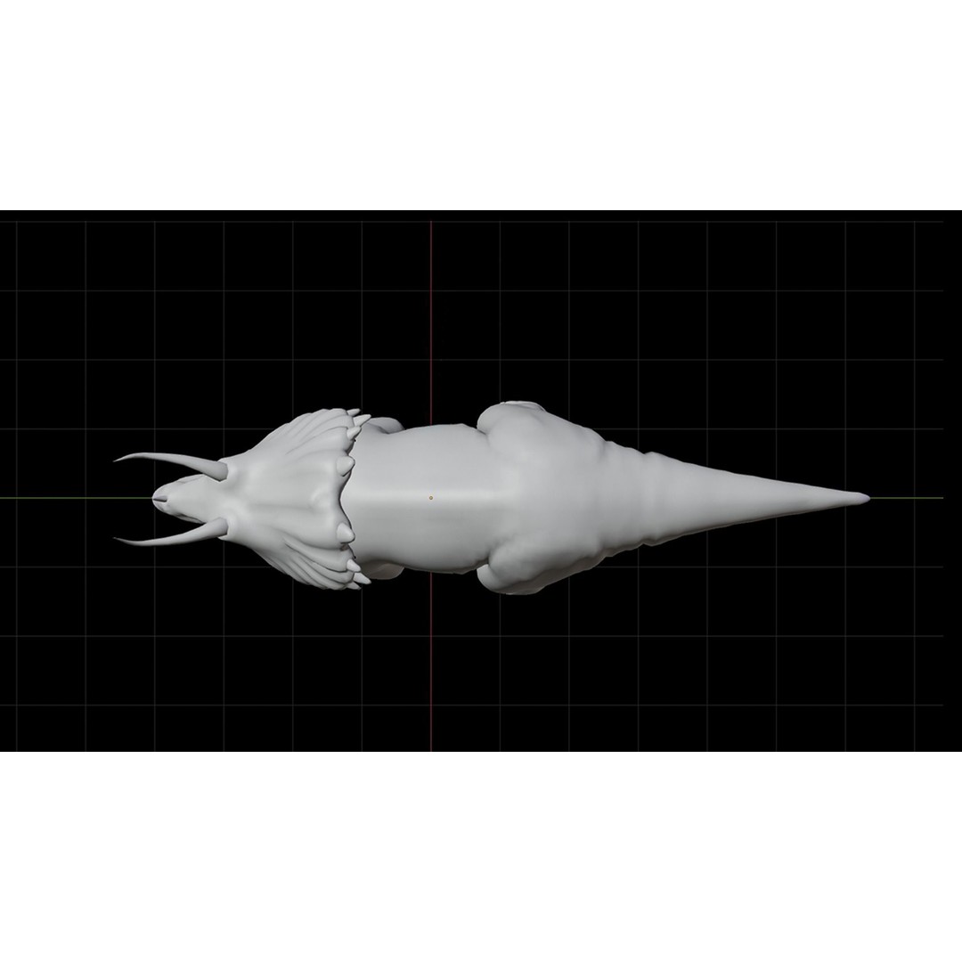 Triceratops 3D Model – Low Poly Rigged Dinosaur, FBX, Blender - View 20