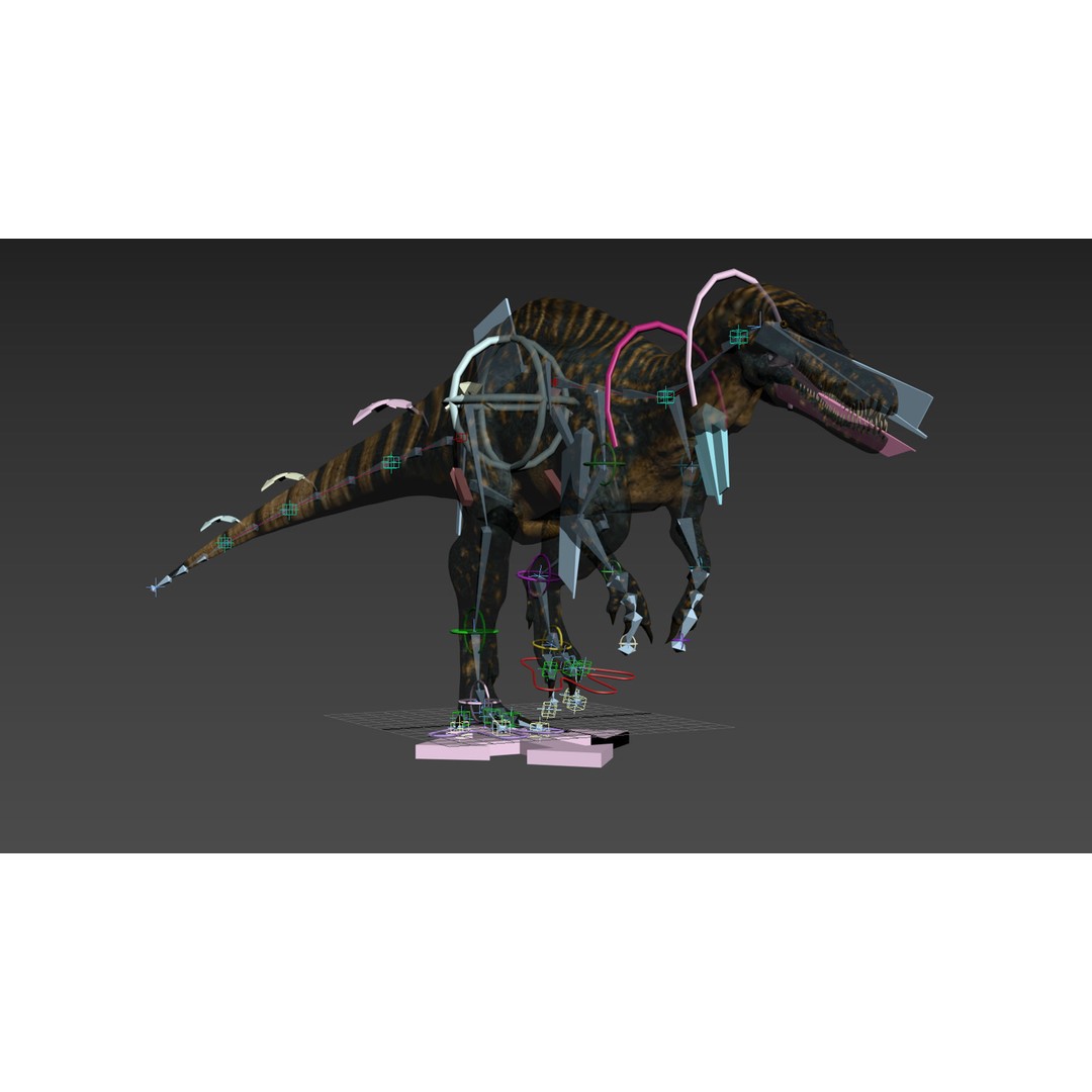 Dino Bonus Pack 3D Model – Fully Animated Dinosaurs, FBX, OBJ - View 111