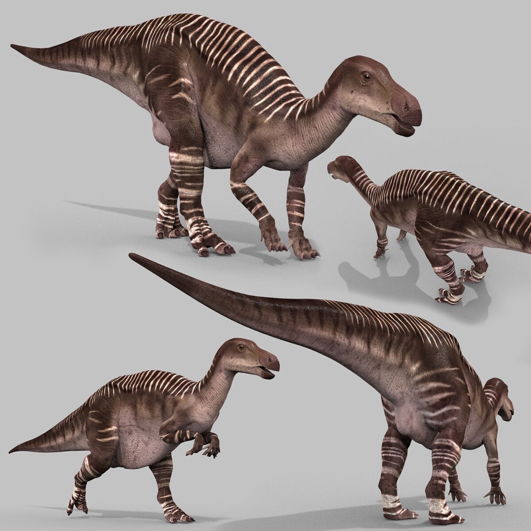 Dino Bonus Pack 3D Model – Fully Animated Dinosaurs, FBX, OBJ - View 135