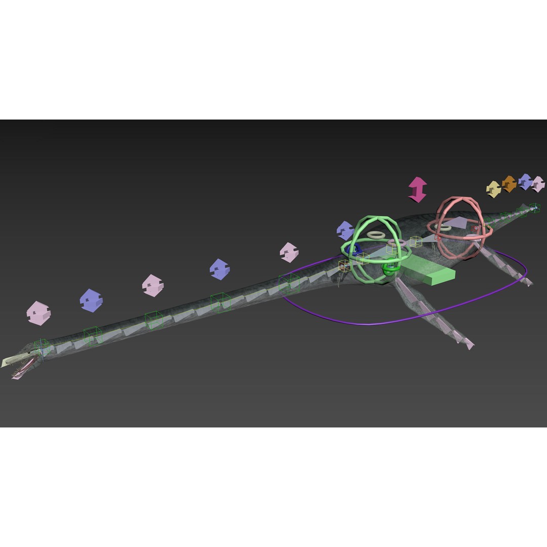 Dino Bonus Pack 3D Model – Fully Animated Dinosaurs, FBX, OBJ - View 25
