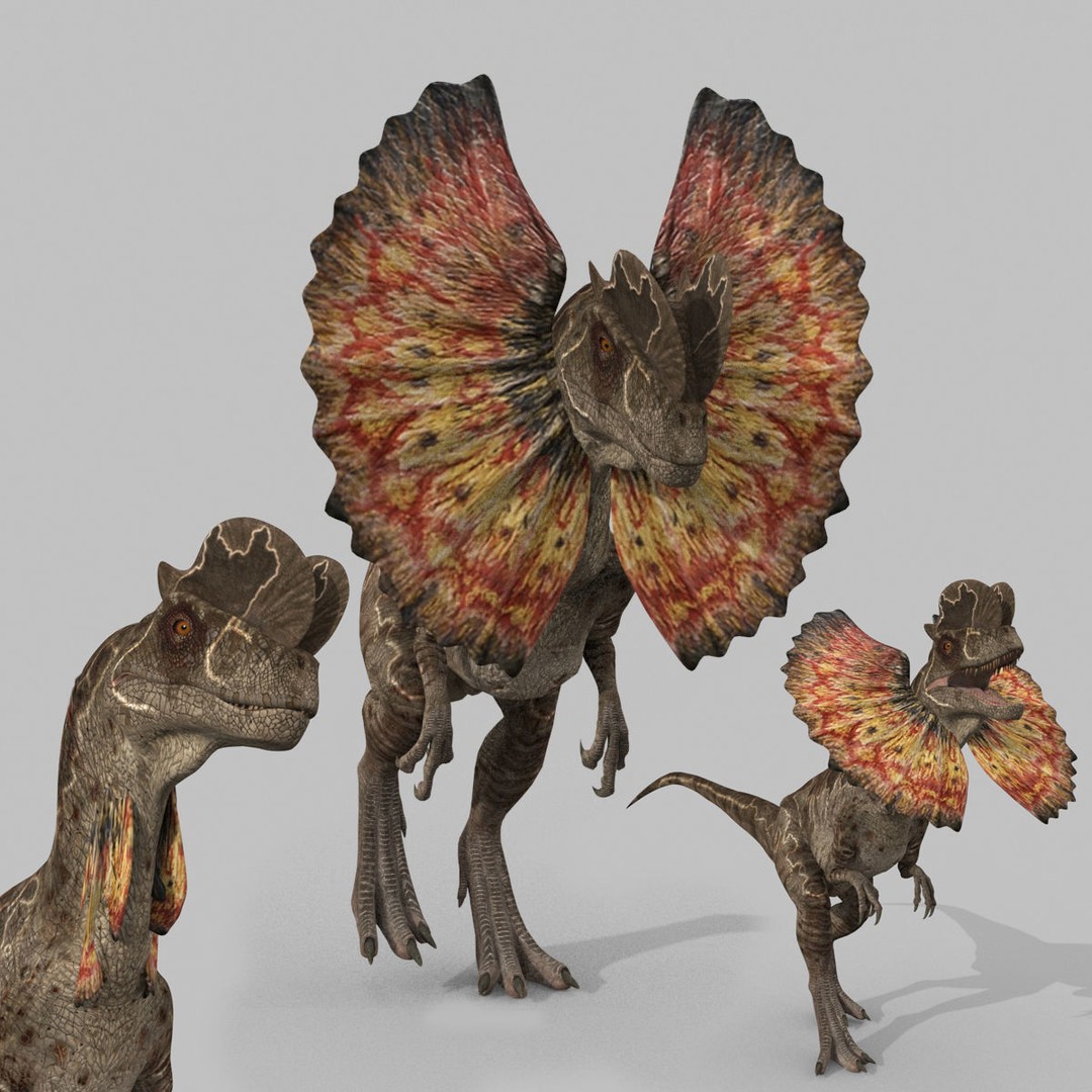 Dino Bonus Pack 3D Model – Fully Animated Dinosaurs, FBX, OBJ - View 28