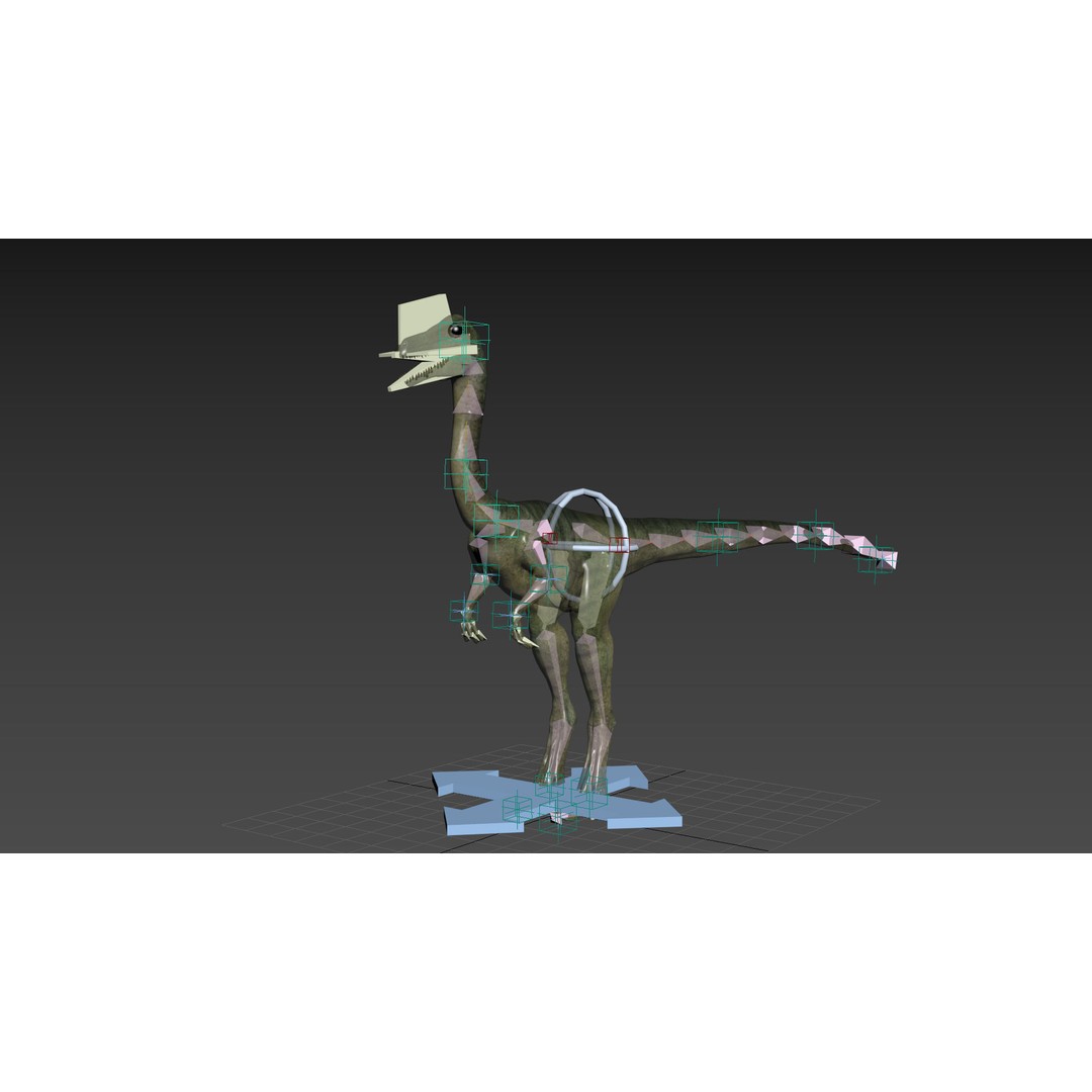 Dino Bonus Pack 3D Model – Fully Animated Dinosaurs, FBX, OBJ - View 85