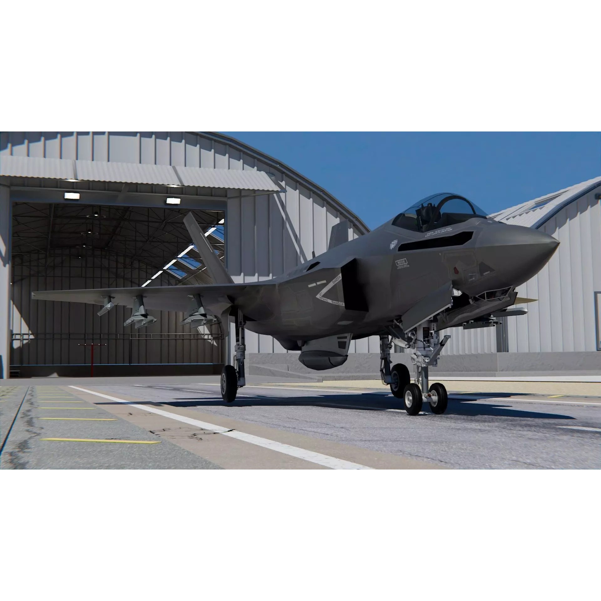 Lockheed Martin F-35 Lightning II - Game-Ready 3D Model - View 2