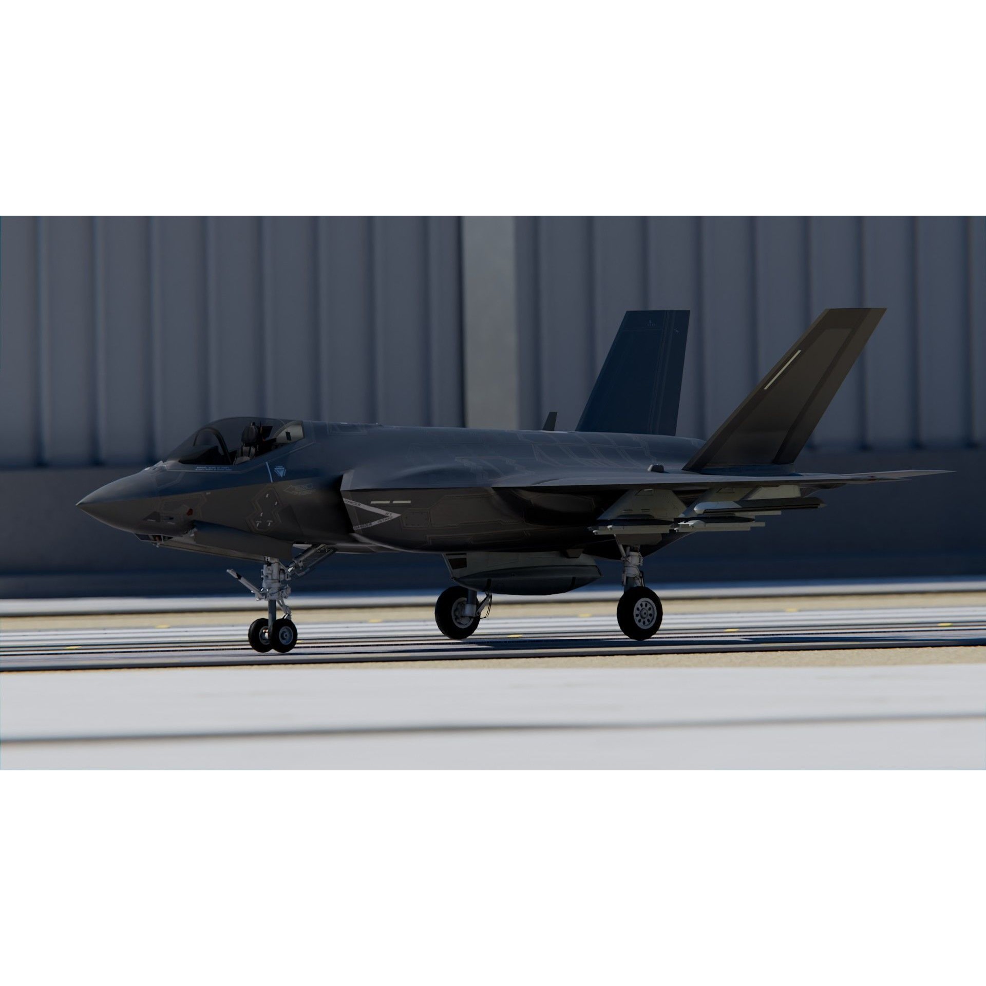 Lockheed Martin F-35 Lightning II - Game-Ready 3D Model - View 3