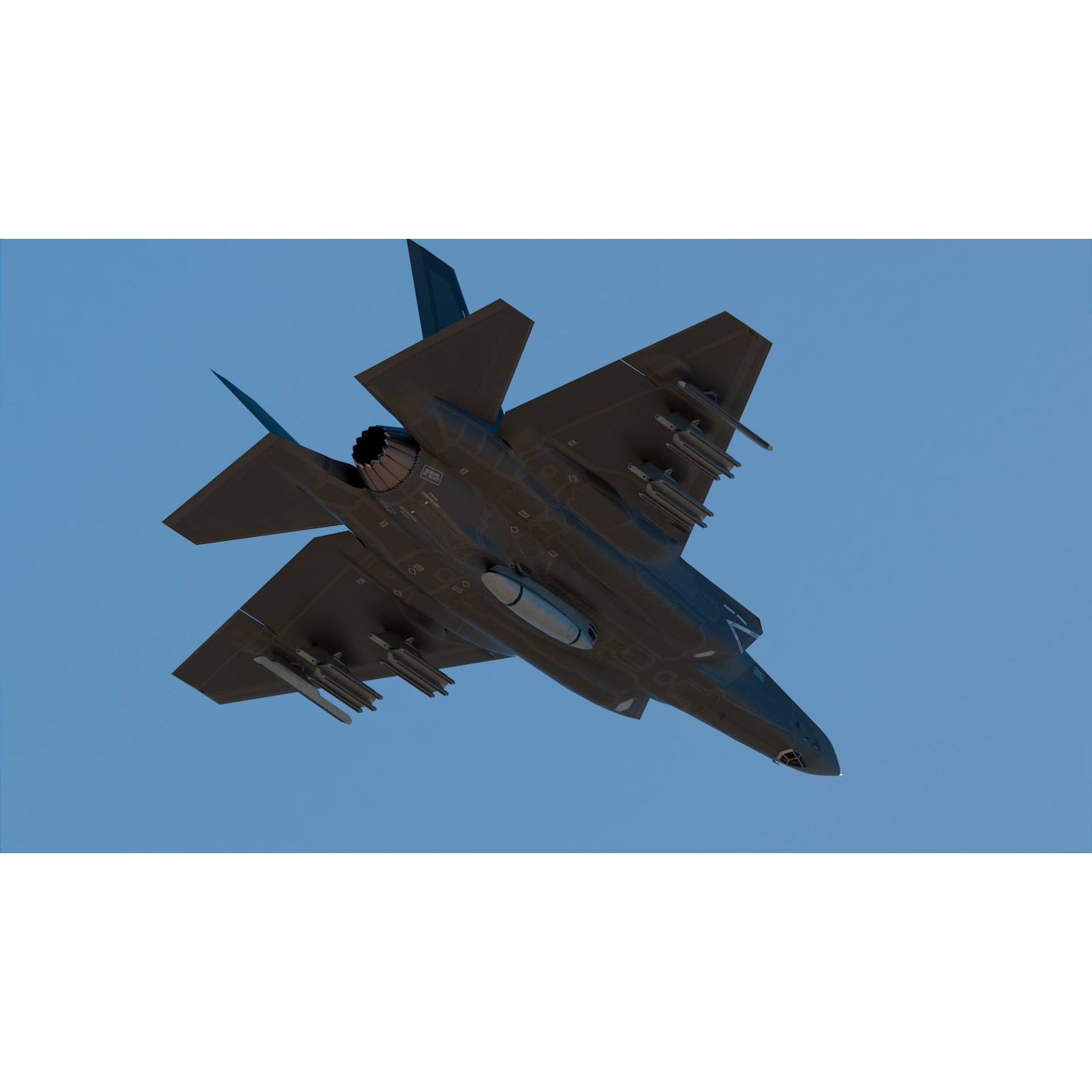 Lockheed Martin F-35 Lightning II - Game-Ready 3D Model - View 5