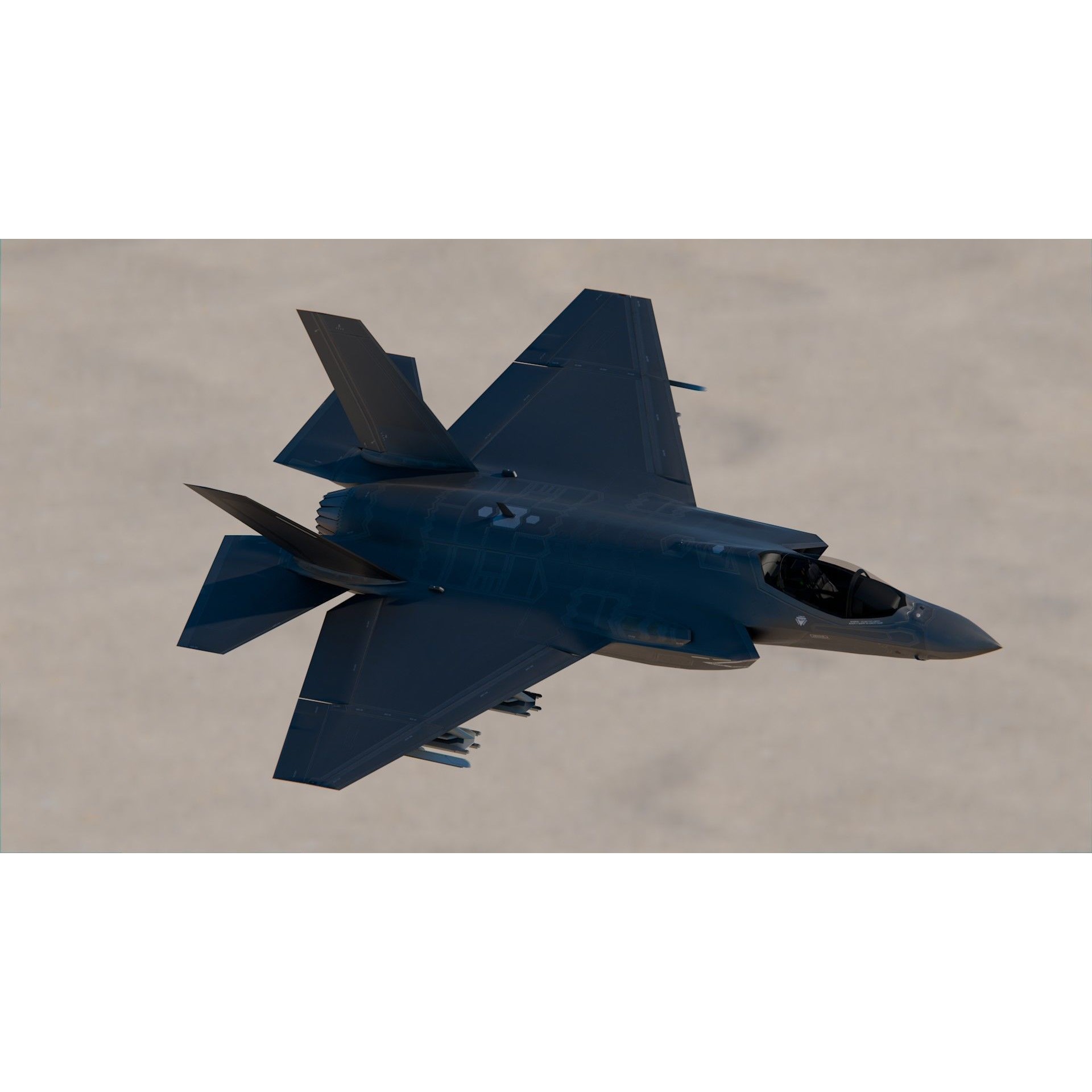 Lockheed Martin F-35 Lightning II - Game-Ready 3D Model - View 6