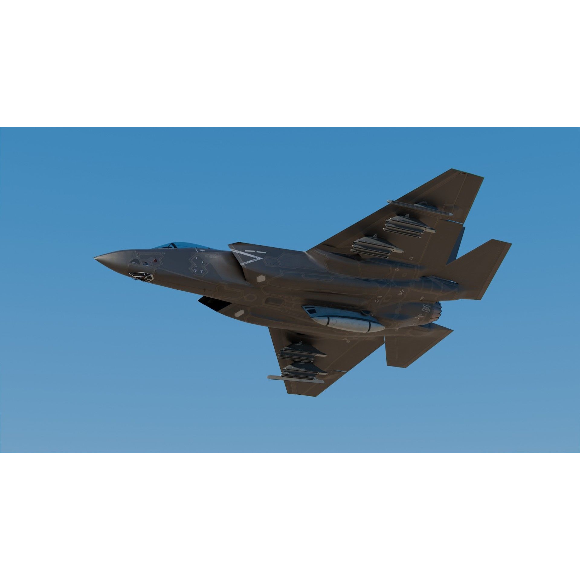 Lockheed Martin F-35 Lightning II - Game-Ready 3D Model - View 9