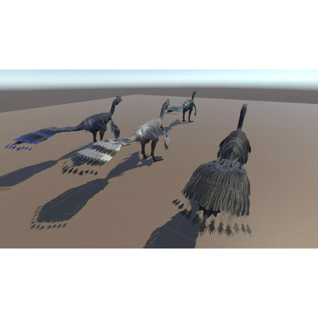 GigantoRaptor 3D Model – Low Poly Animated Dinosaur, Unity Package