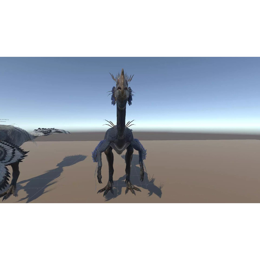 GigantoRaptor 3D Model – Low Poly Animated Dinosaur, Unity Package - View 13