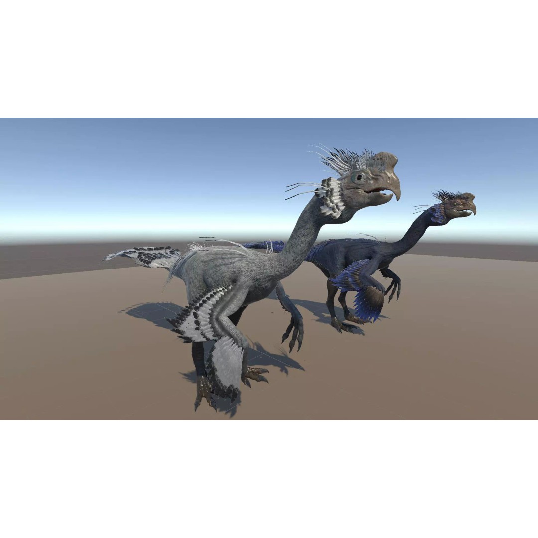 GigantoRaptor 3D Model – Low Poly Animated Dinosaur, Unity Package - View 14