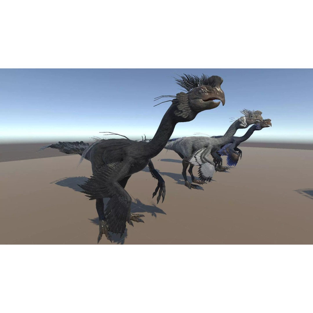 GigantoRaptor 3D Model – Low Poly Animated Dinosaur, Unity Package - View 15
