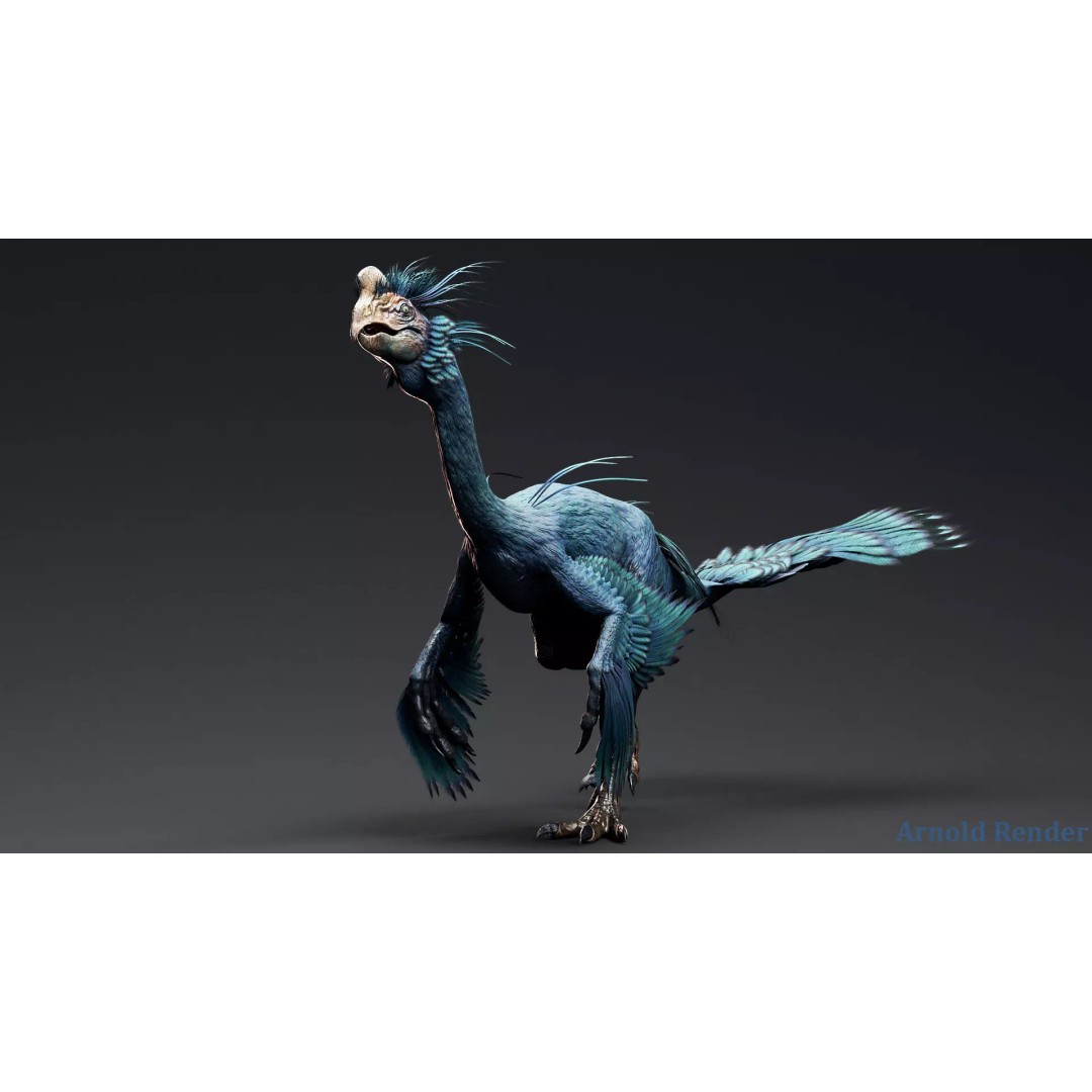 GigantoRaptor 3D Model – Low Poly Animated Dinosaur, Unity Package - View 5