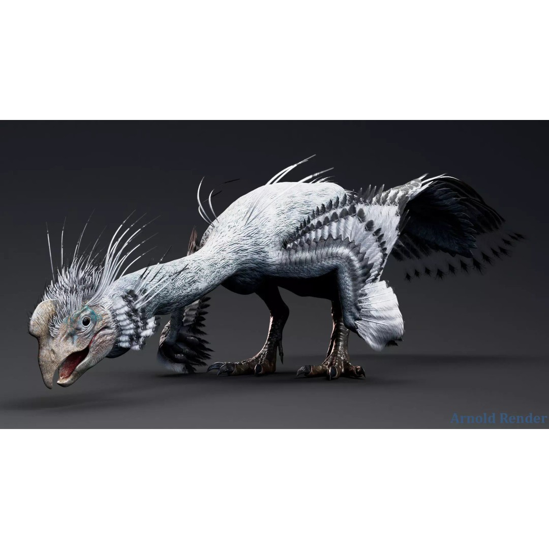 GigantoRaptor 3D Model – Low Poly Animated Dinosaur, Unity Package - View 6