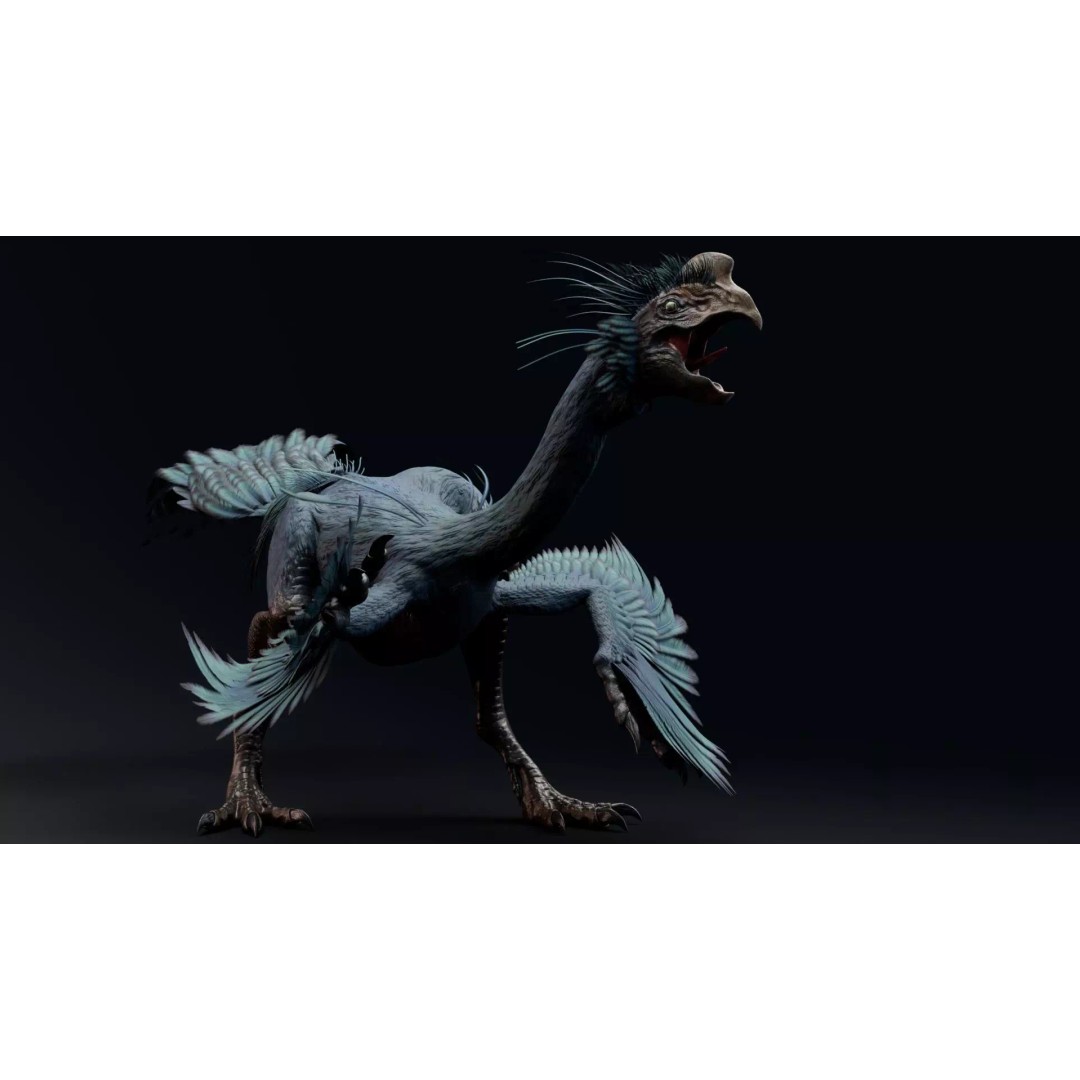GigantoRaptor 3D Model – Low Poly Animated Dinosaur, Unity Package - View 7