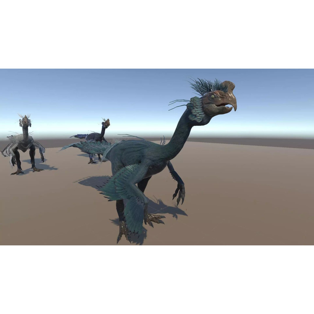 GigantoRaptor 3D Model – Low Poly Animated Dinosaur, Unity Package - View 9