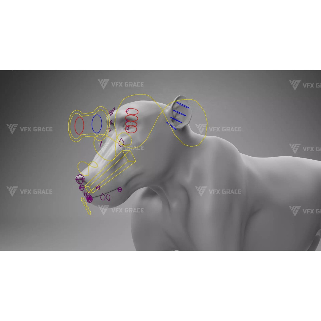 Baboon 3D Model – Realistic Animated Character for Blender - View 17
