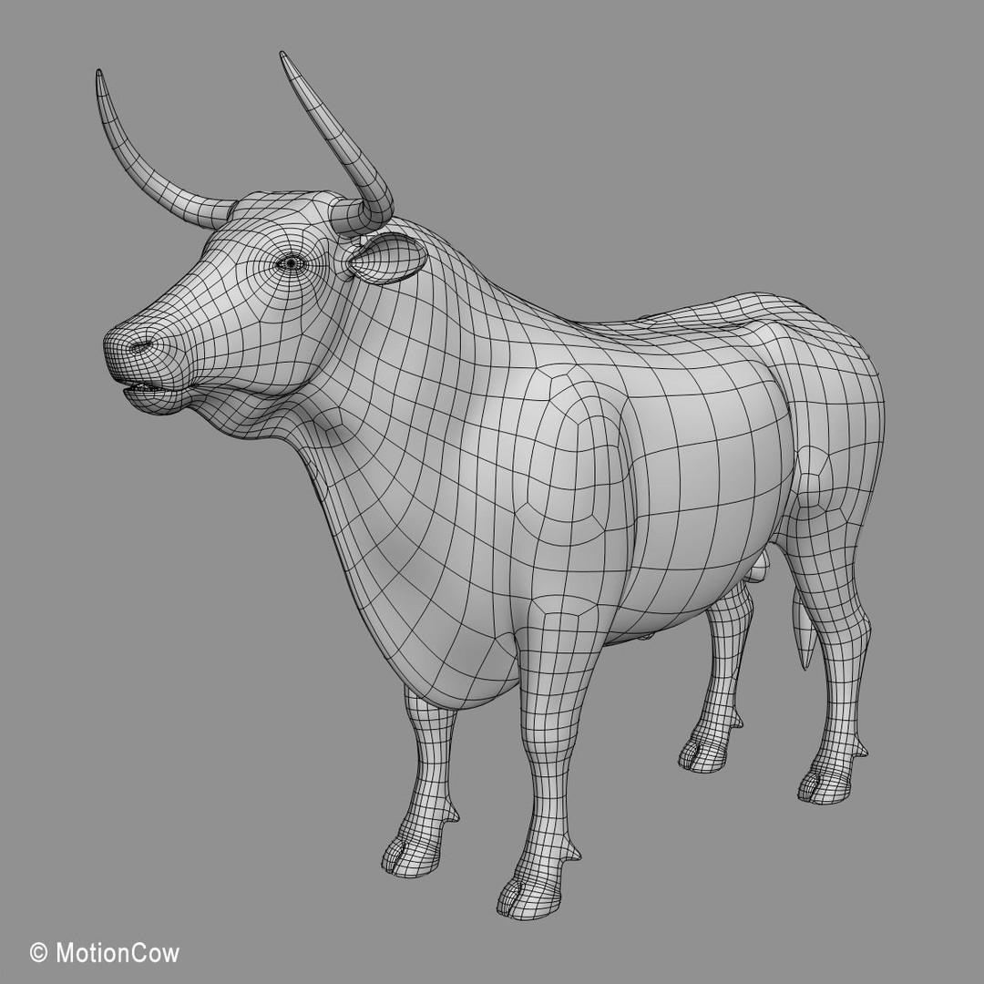 Bull 3D Model – Rigged Animation-Ready Game Asset, FBX - View 18