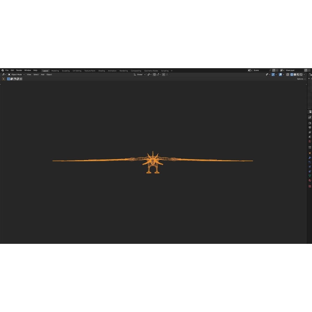 Wyvern Dragon 3D Model – Low Poly Animated Game Asset, Blender - View 27