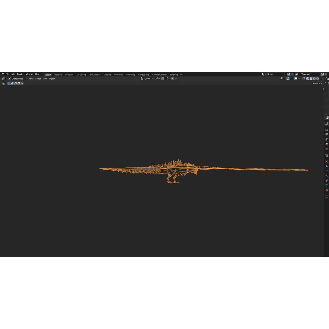 Wyvern Dragon 3D Model – Low Poly Animated Game Asset, Blender - View 28
