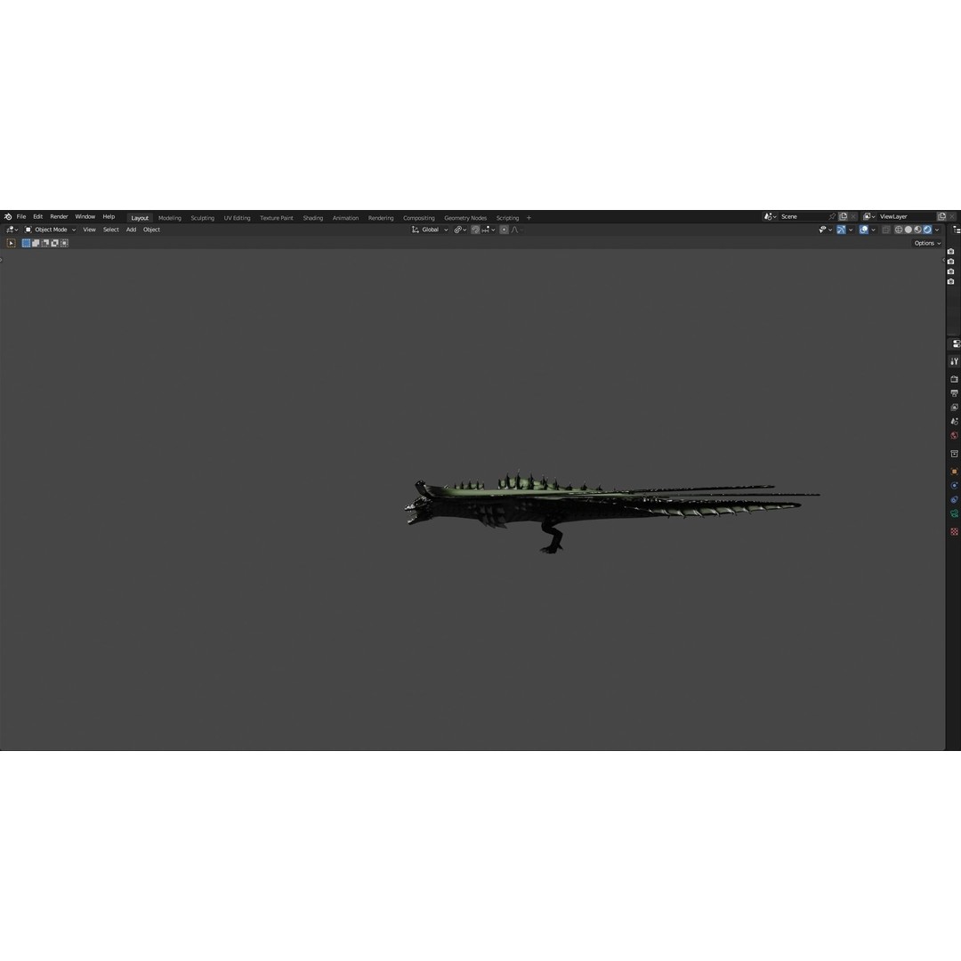 Wyvern Dragon 3D Model – Low Poly Animated Game Asset, Blender - View 72