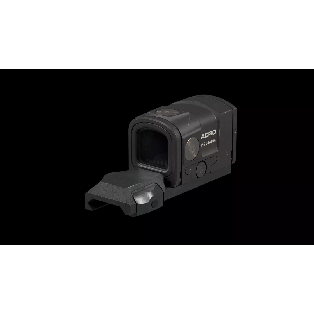 Aimpoint ACRO P2 Red Dot Sight 3D Model – Low Poly Game Asset, FBX - View 11
