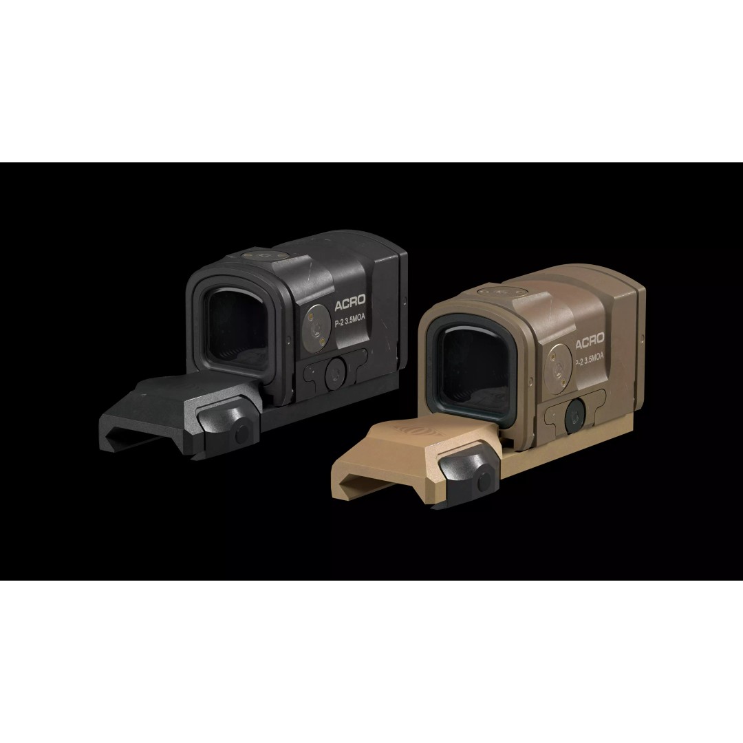 Aimpoint ACRO P2 Red Dot Sight 3D Model – Low Poly Game Asset, FBX - View 9
