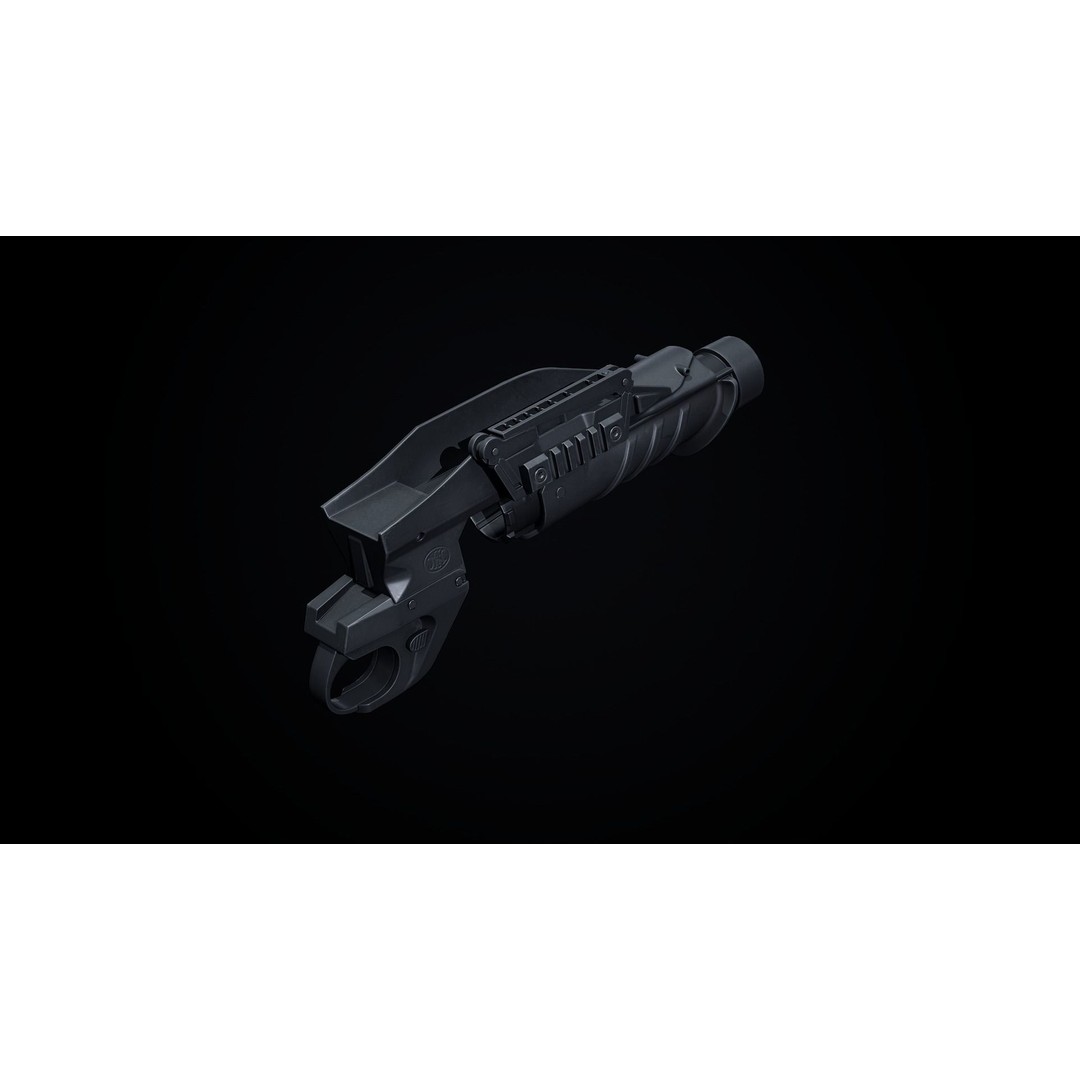 FN F2000 3D Model – Low Poly Game-Ready Rifle with PBR Textures - View 12