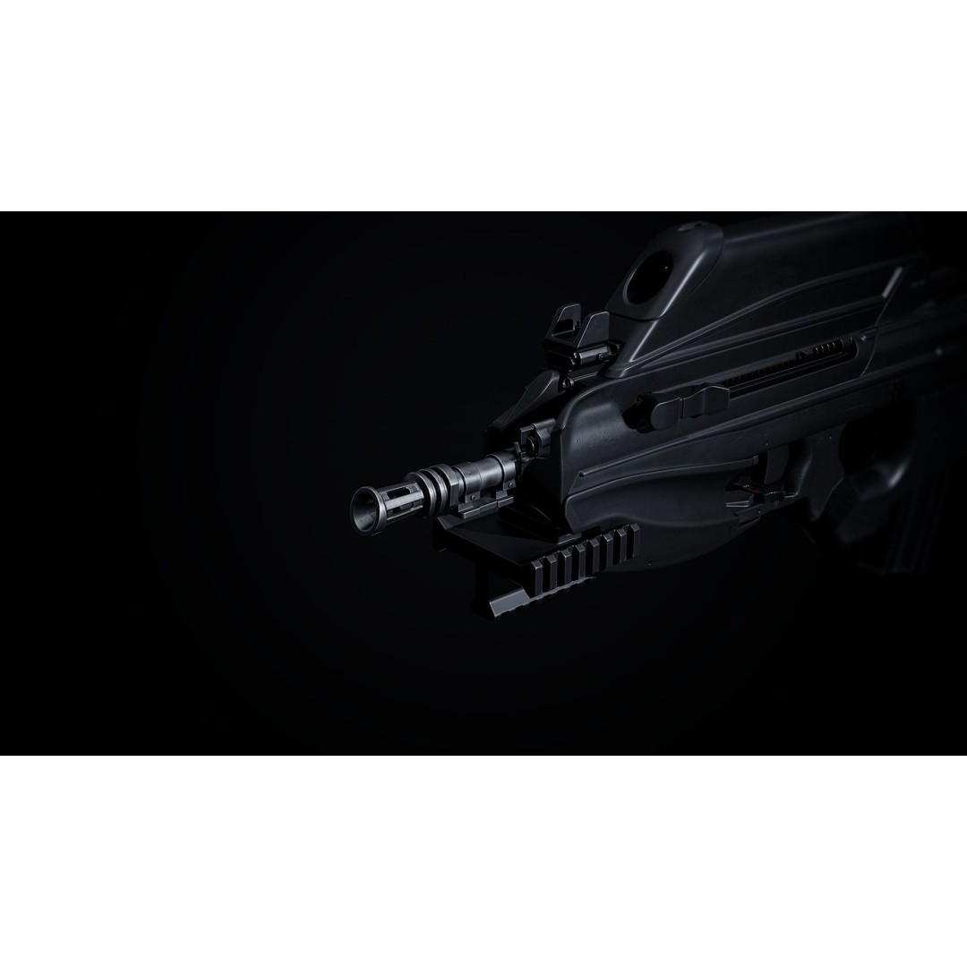 FN F2000 3D Model – Low Poly Game-Ready Rifle with PBR Textures - View 6