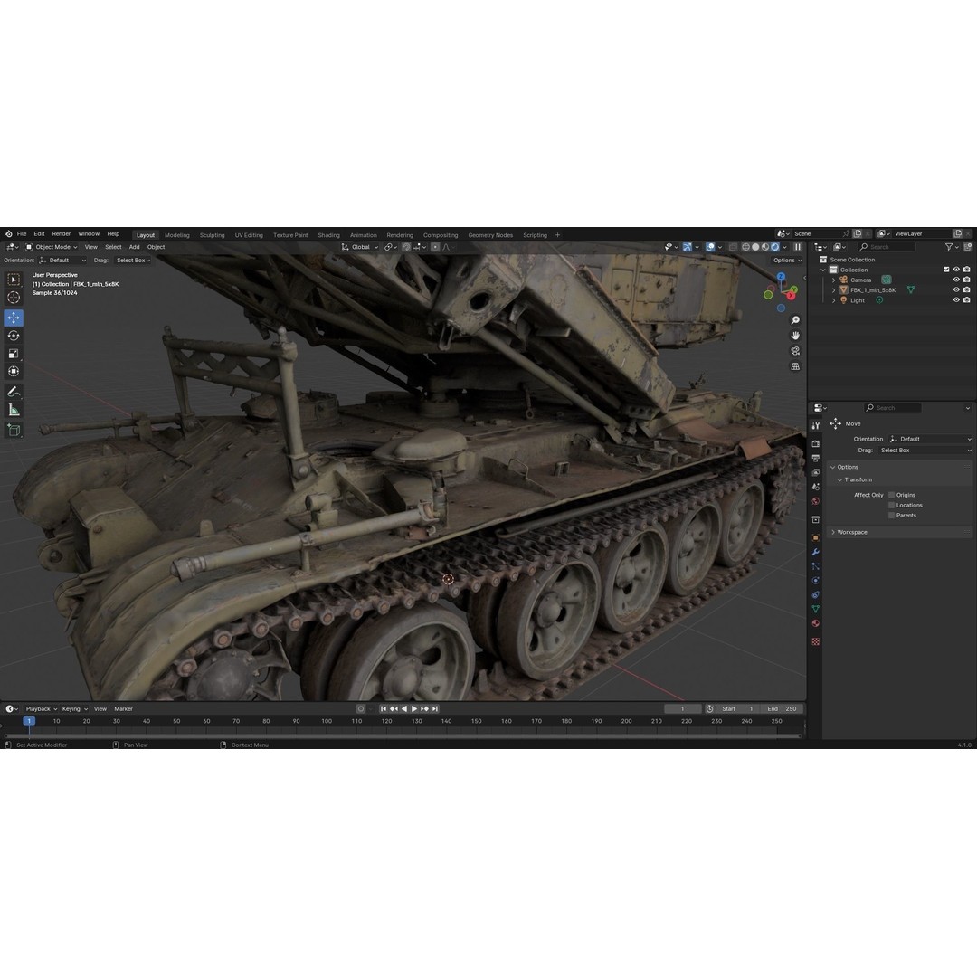 Self-propelled Rocket Launcher S-125 Newa 3D Model – High Poly PBR Asset, FBX/OBJ