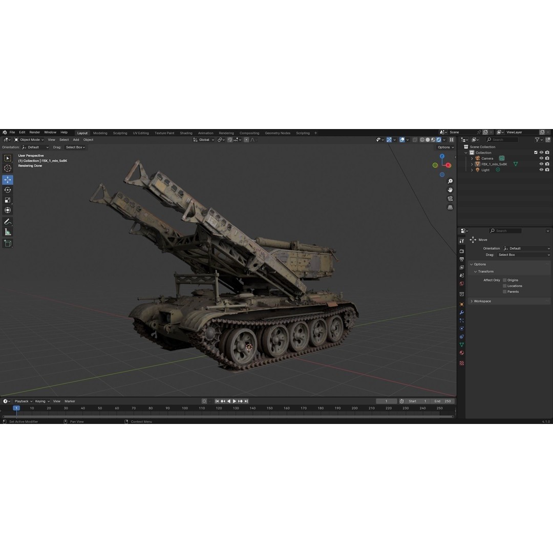 Self-propelled Rocket Launcher S-125 Newa 3D Model – High Poly PBR Asset, FBX/OBJ - View 10