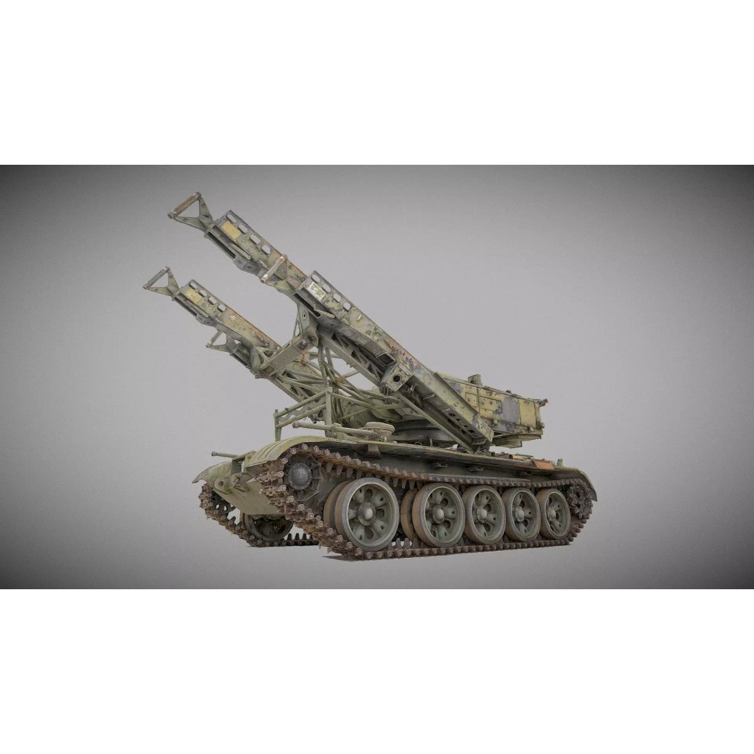 Self-propelled Rocket Launcher S-125 Newa 3D Model – High Poly PBR Asset, FBX/OBJ - View 2