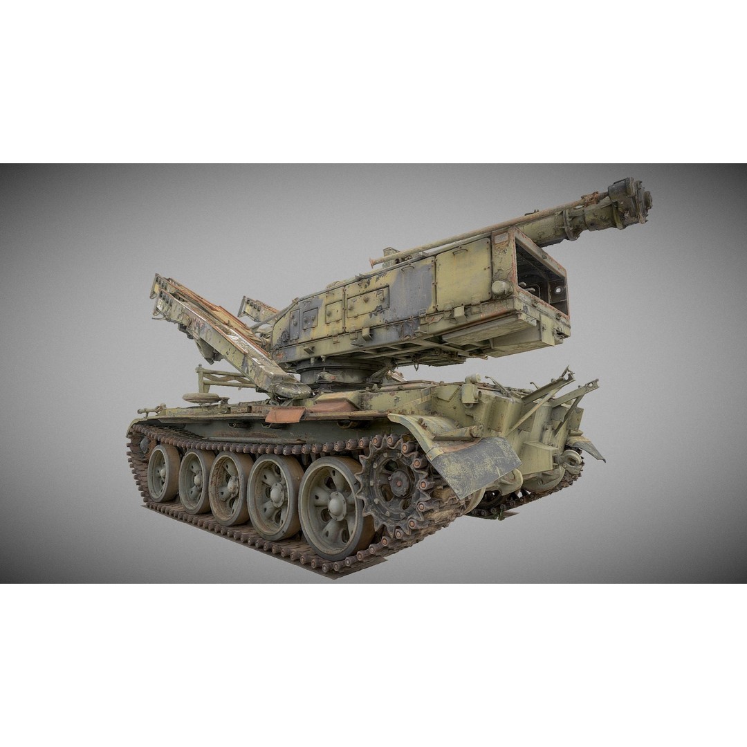 Self-propelled Rocket Launcher S-125 Newa 3D Model – High Poly PBR Asset, FBX/OBJ - View 3