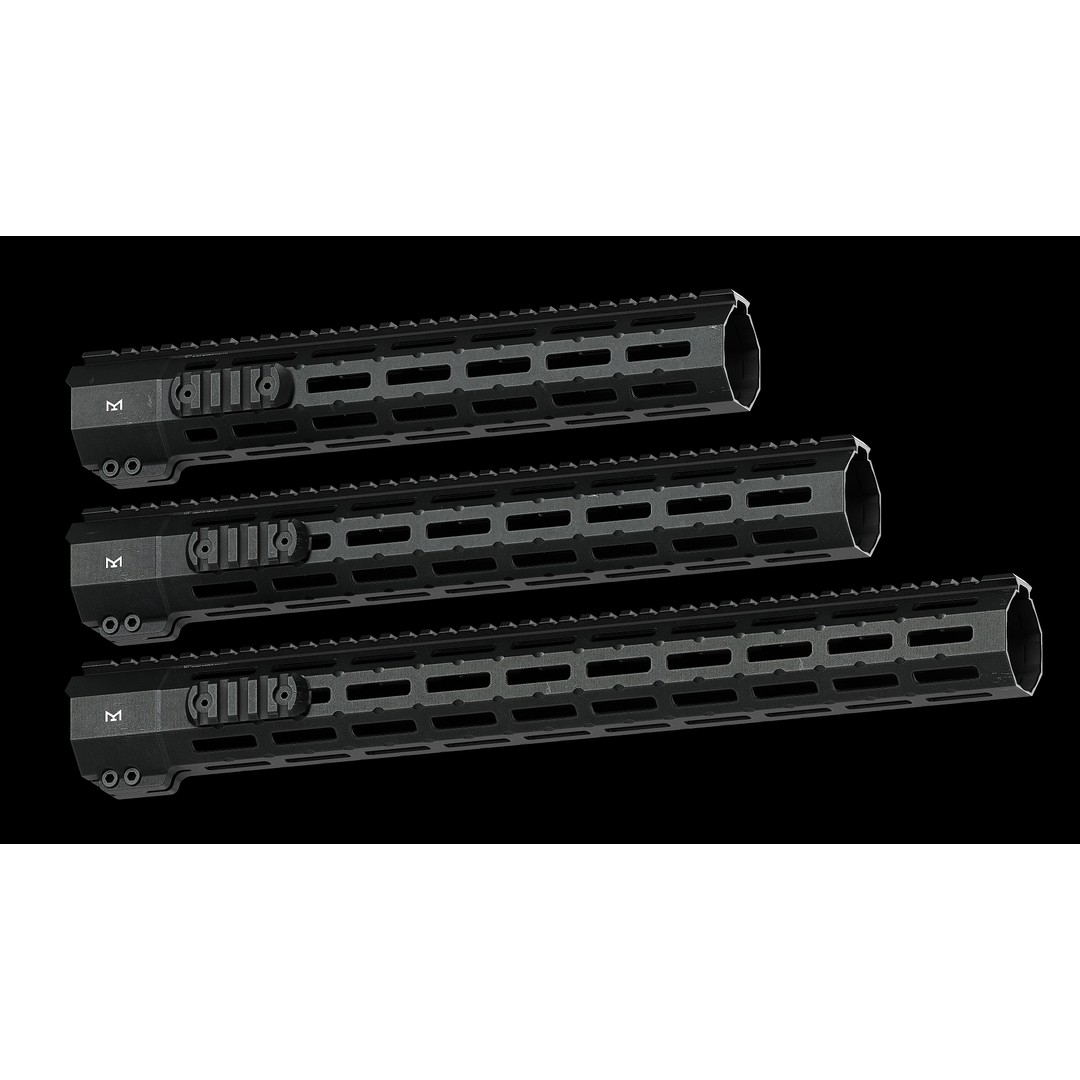 Suppressor One Piece Free Float Handguard 3D Model – Low Poly Game Asset, FBX - View 5