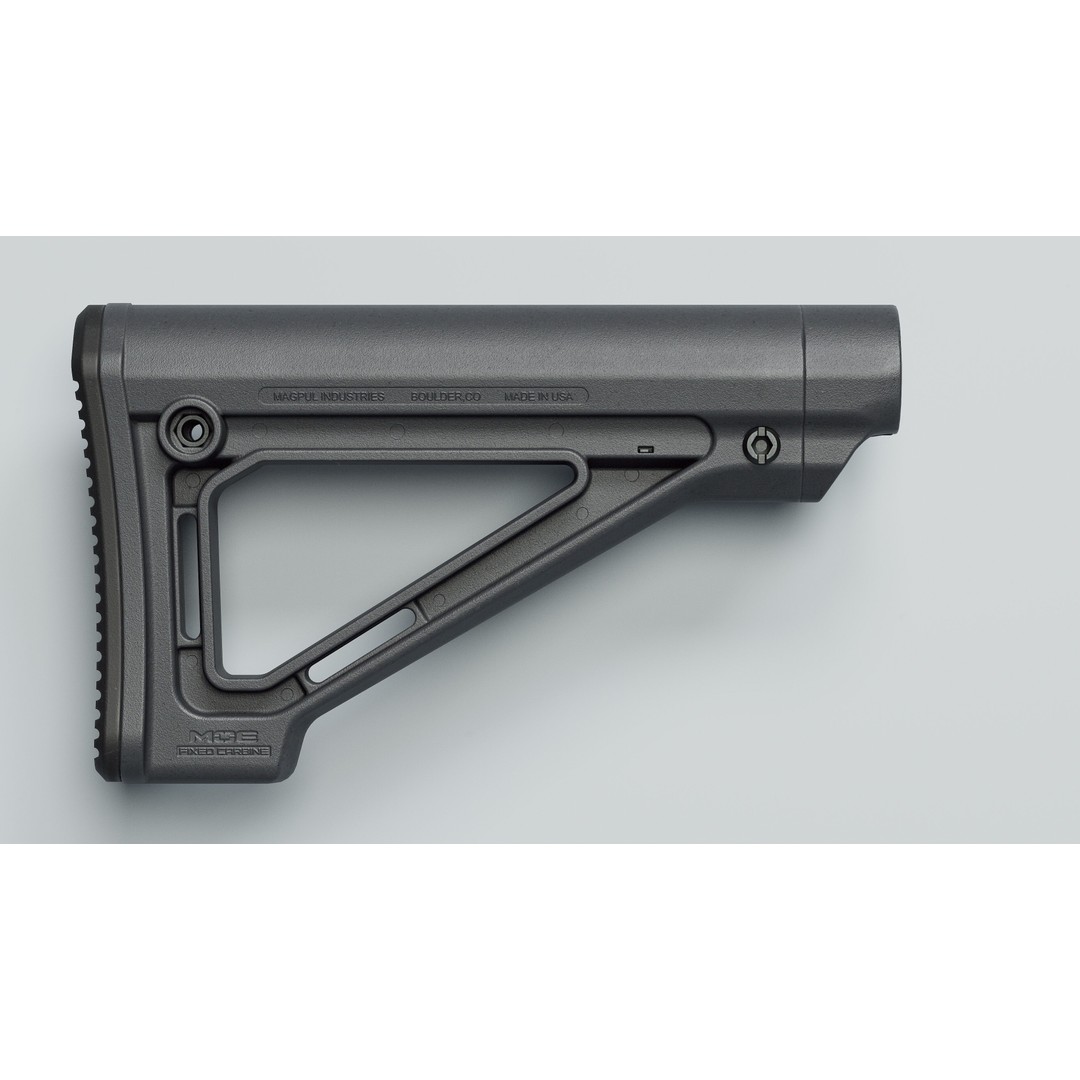 MOE Fixed Carbine Stock 3D Model – Low Poly Game Asset, FBX - View 10