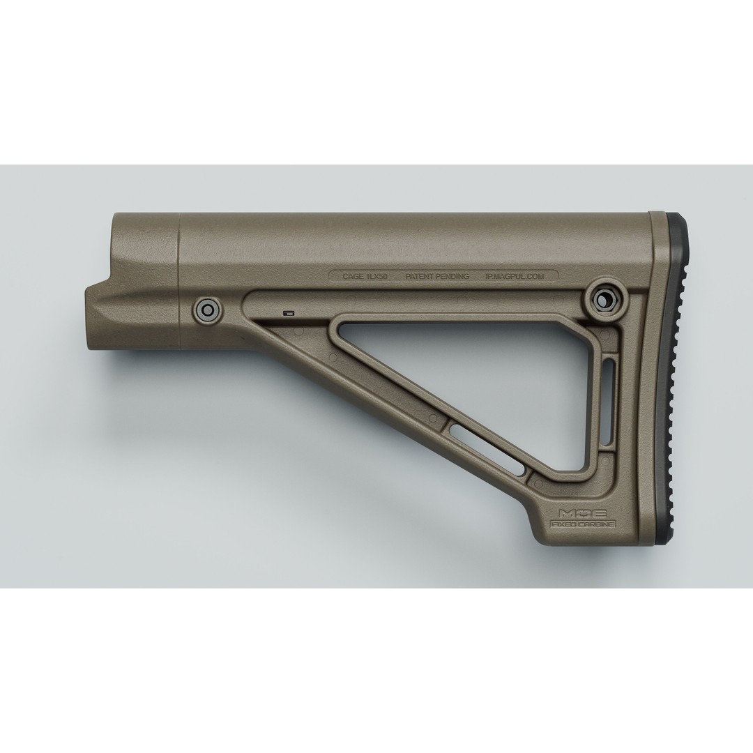 MOE Fixed Carbine Stock 3D Model – Low Poly Game Asset, FBX - View 12