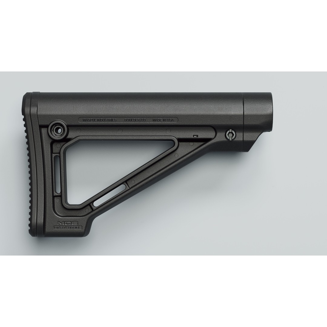 MOE Fixed Carbine Stock 3D Model – Low Poly Game Asset, FBX - View 7