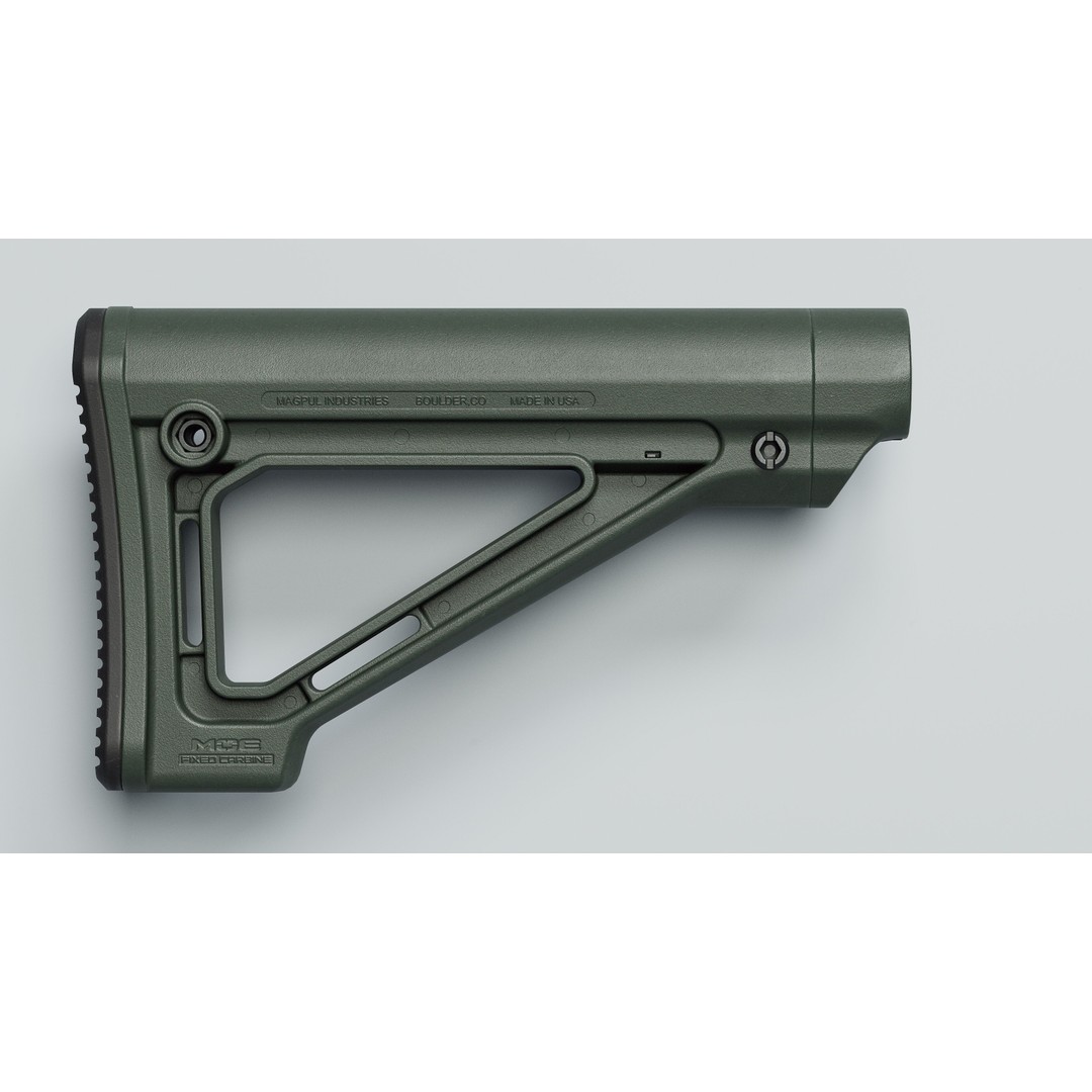 MOE Fixed Carbine Stock 3D Model – Low Poly Game Asset, FBX - View 9