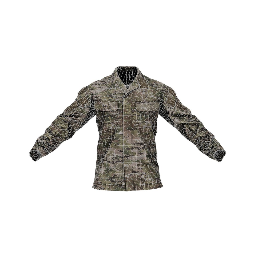 Crye Precision G3 Field Shirt 3D Model – Low Poly PBR Game Asset, FBX
