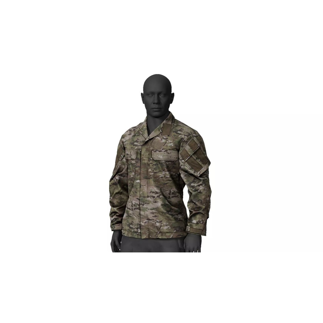 Crye Precision G3 Field Shirt 3D Model – Low Poly PBR Game Asset, FBX - View 2