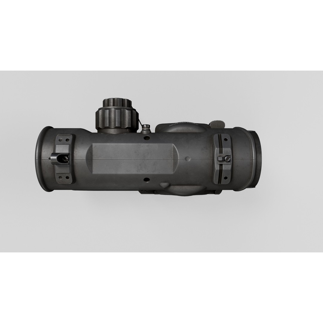 Elcan SpecterDR 3D Model – Low Poly Game Ready Combat Sight, FBX - View 30