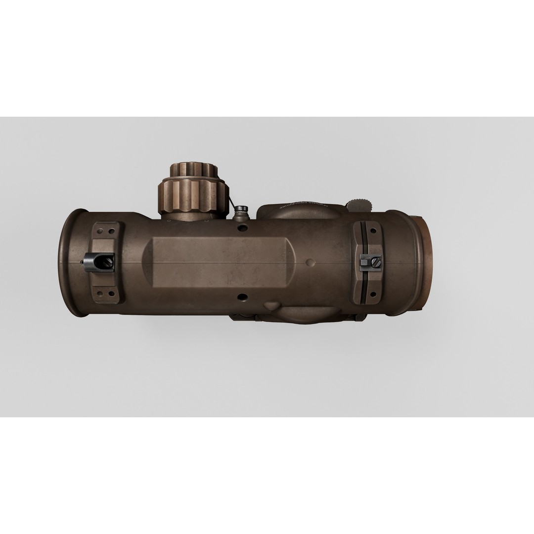 Elcan SpecterDR 3D Model – Low Poly Game Ready Combat Sight, FBX - View 32